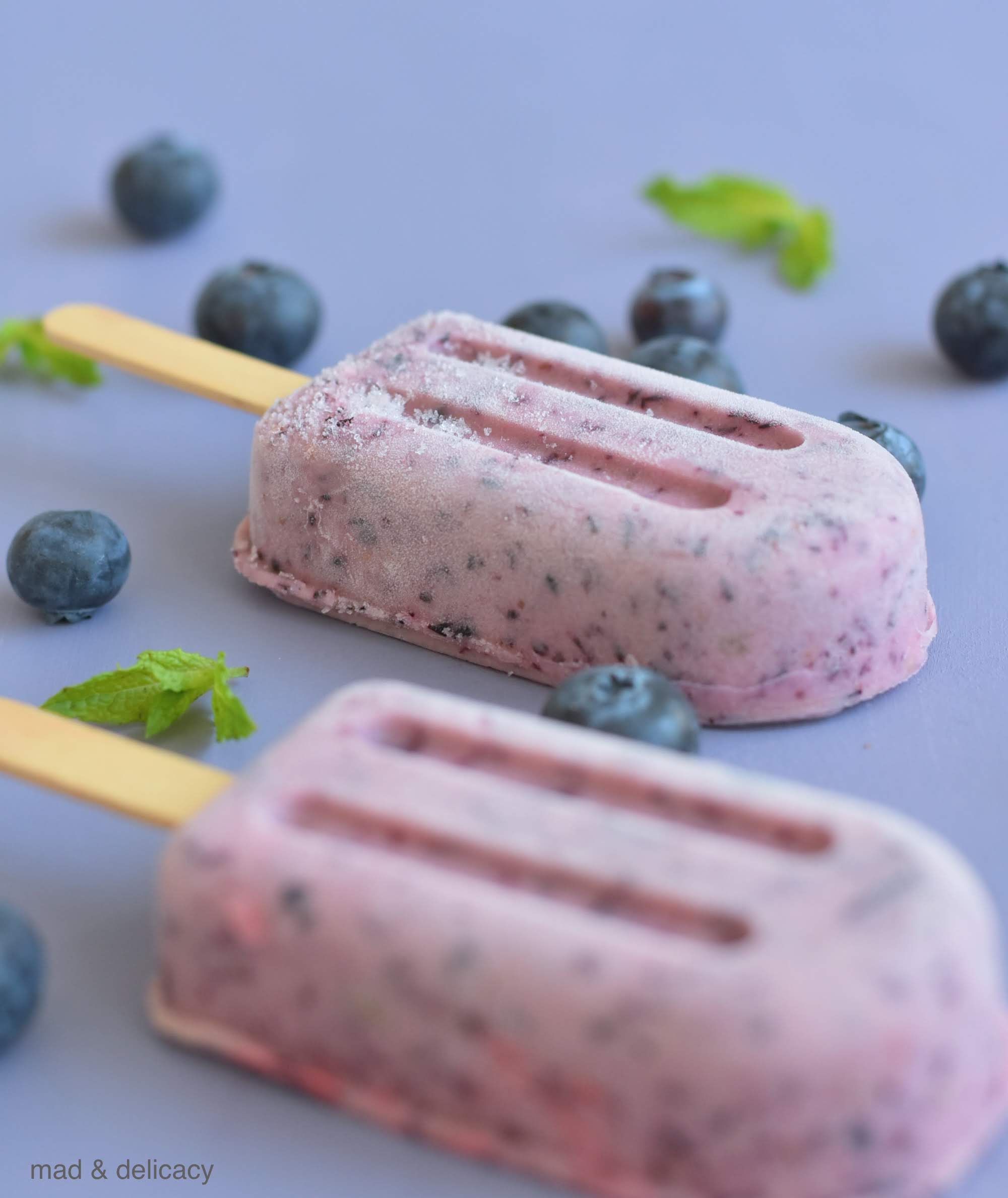 BLUEBERRY POPSICLES: quick recipes