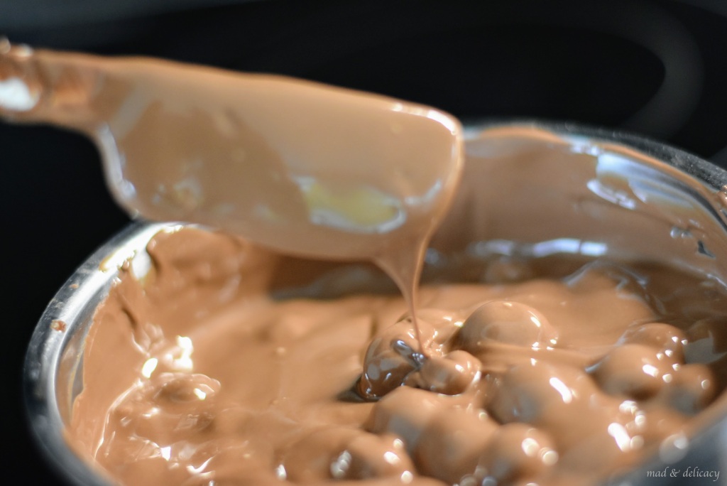 Hazelnut Chocolate Torrone  in the making
