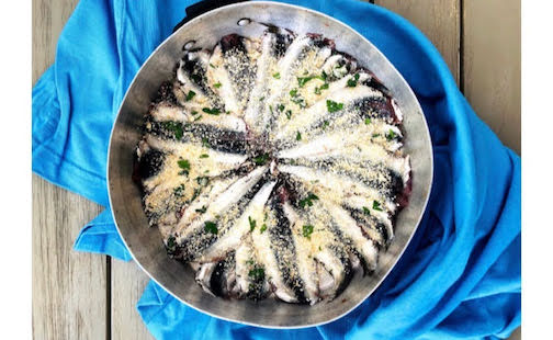 Anchovies Au Gratin from Apulian Cuisine