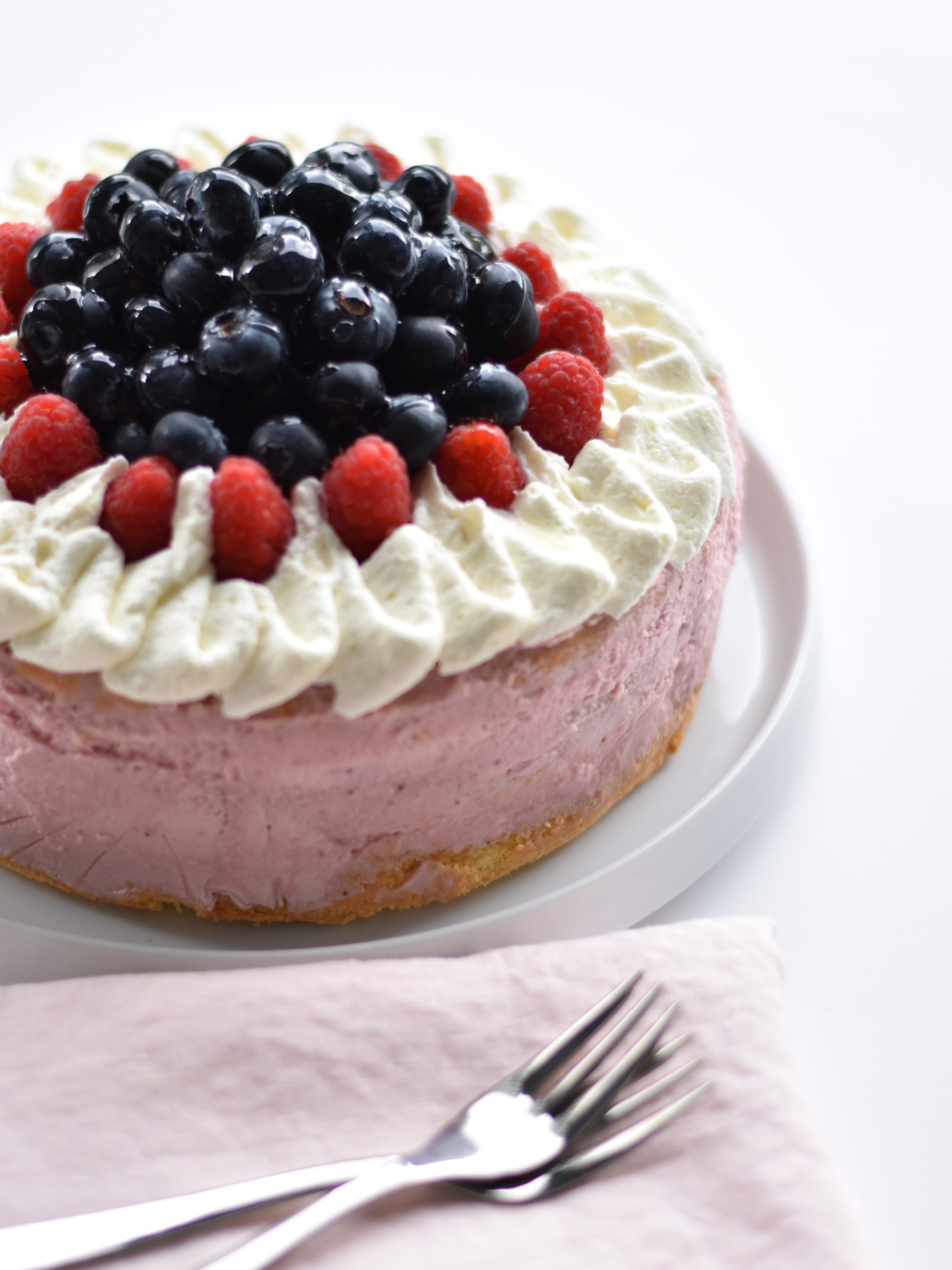 Strawberry Mousse Birthday Cake